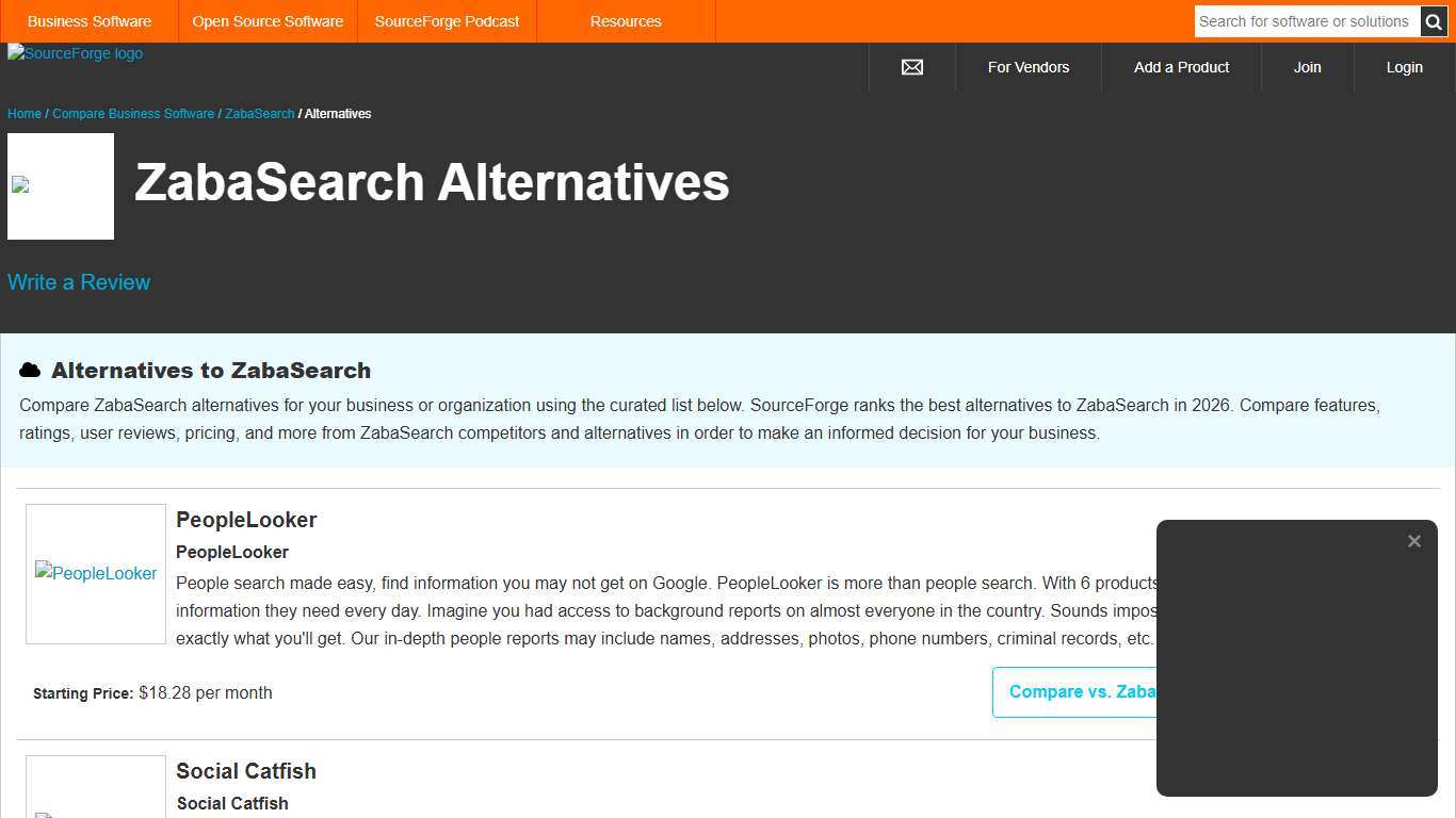 Best ZabaSearch Alternatives & Competitors